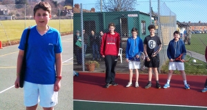 A Picture of a Tennis Junior playing in competitions