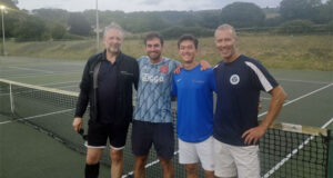 Matt G, Tom, Mark and Matt S after a match at Winscombe