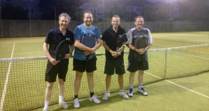 Mens B team with Captain Dave Mills