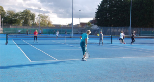 Ladies competing in the Presidents Shield