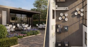 New Clubhouse Image, outside and internal floorplan