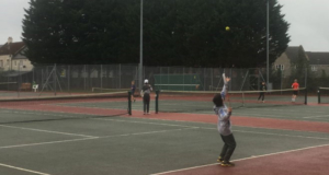 juniors competing at wells tennis club